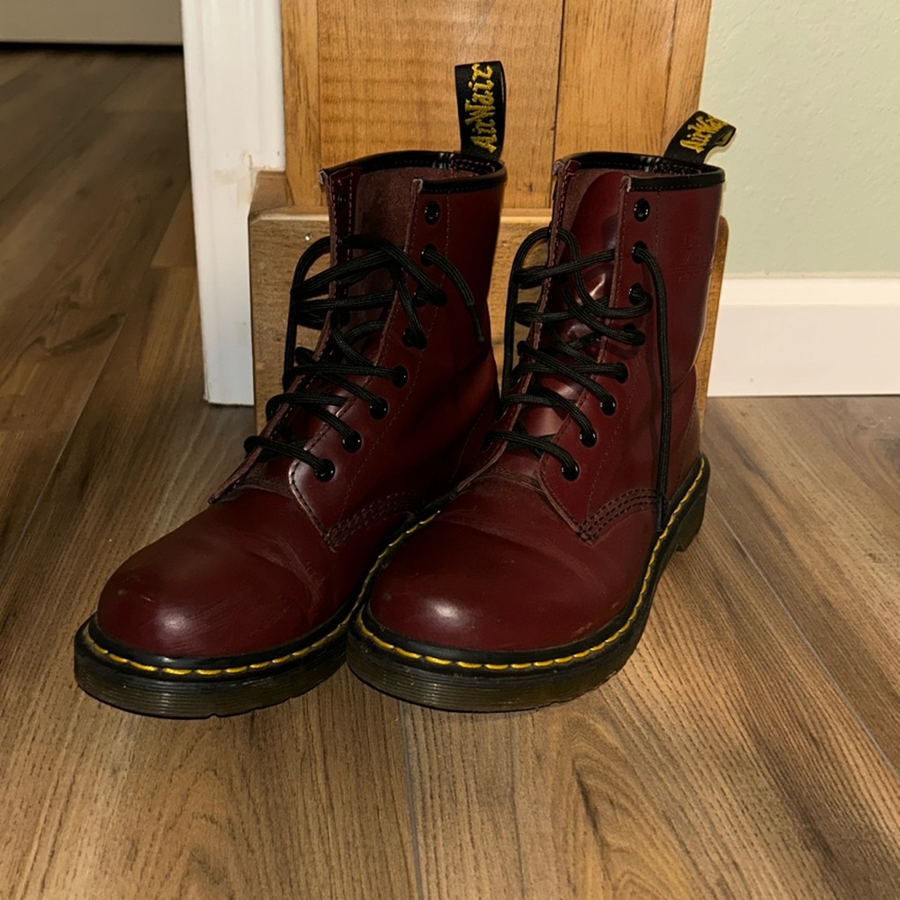 Dr. Martens Boots Size US Women’s 8 Burgundy color